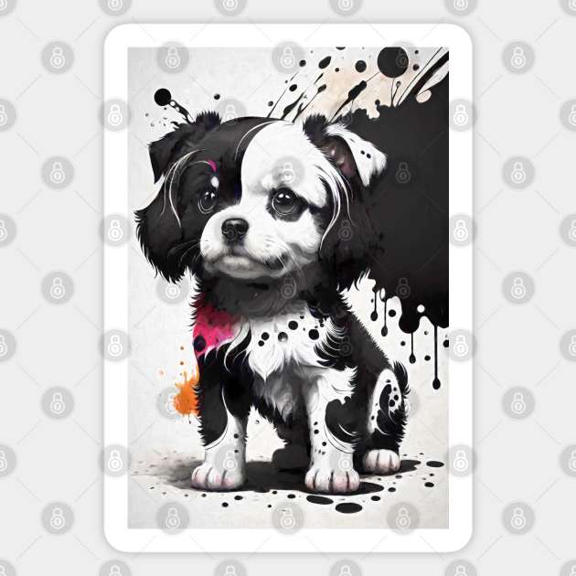 Baby dog Magnet by Voodoo Production